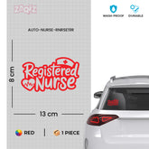 Registered Nurse Shield Car Window Sticker